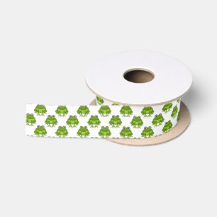 Ruban En Satin Motif mignon de grenouille