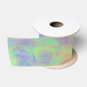 Ruban En Satin Motif multicolore Abstrait