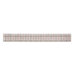 Ruban En Satin Motif Plaid Beige Classic Dessiné À La Main