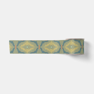 Ruban En Satin Motif Rétro Vintage Verdâtre