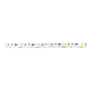 Ruban En Satin  Motifs de golf
