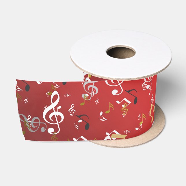 Ruban En Satin musique, musique, note, blanc, mélodie, clef, son, (Bobine)