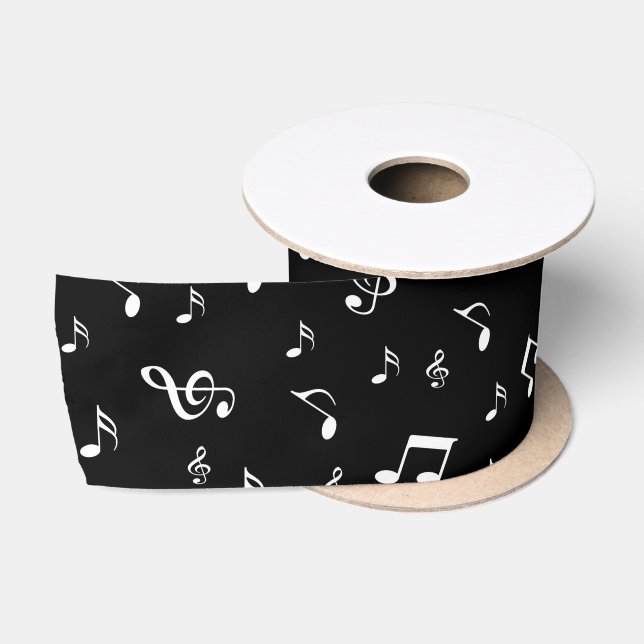 Ruban En Satin musique, note, clef, bande, symbole, brillant, élé (Bobine)