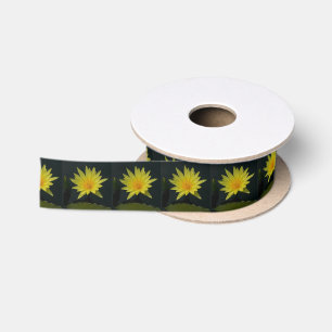 Ruban En Satin Nénuphar Lotus jaune