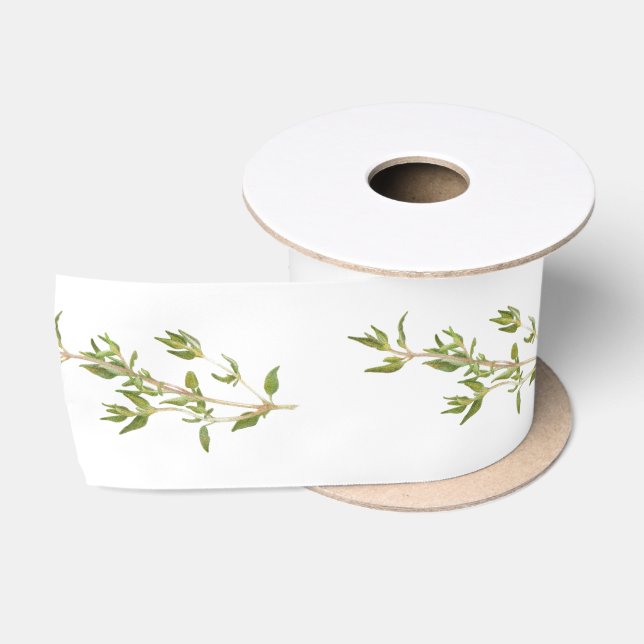 Ruban en satin neuf THYME 3 pouces (Bobine)