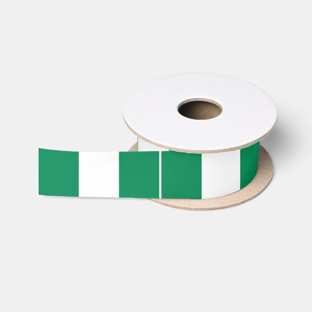 Ruban En Satin Nigeria Drapeau Satin Ribbon (Bobine)