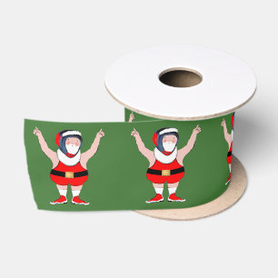 Ruban En Satin Noël de vacances de lutteur de lutte