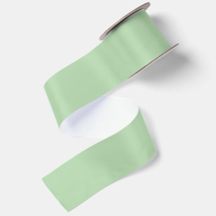 RUBAN EN SATIN NOM ET TEXTE PERSONNALISÉS VERT PÂLE