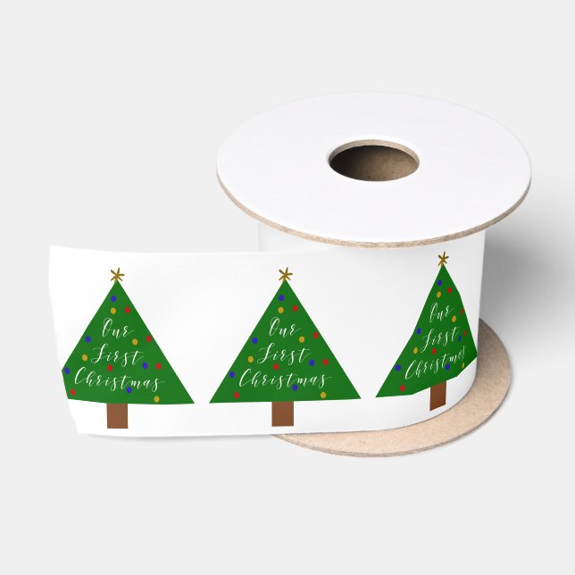 Ruban En Satin Nos premières fêtes de Noël (Bobine)