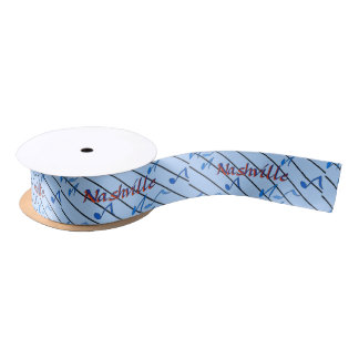Ruban En Satin Notes bleues de Nashville