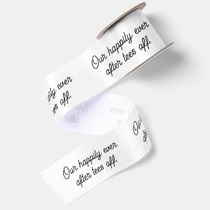 Ruban En Satin 'Notre après heureux débute' Cadeaux de mariage