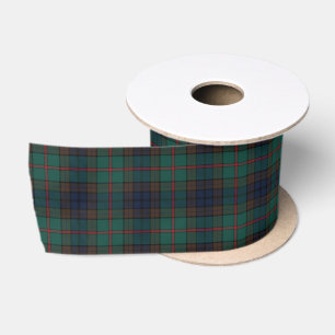 Ruban En Satin Nouveau-Zélande Tartan Plaid Motif