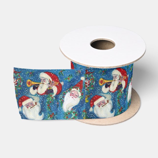 RUBAN EN SATIN NUIT DE NOËL / TROIS PÈRE NOËL (Bobine)