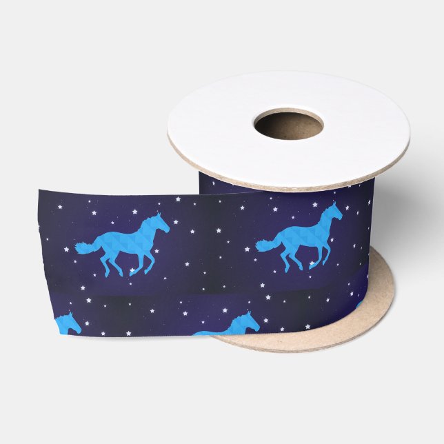 Ruban En Satin Nuit étoilée (Bobine)