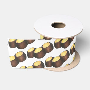 Ruban En Satin Ohio OH Beurre d'arachide Buckeye Buck Eye Nut Can