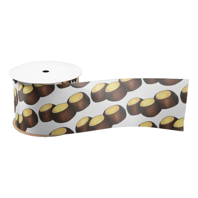 Ruban En Satin Ohio OH Beurre d'arachide Buckeye Buck Eye Nut Can (Bobine)