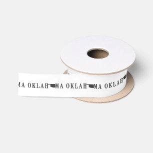 Ruban En Satin Oklahoma Name State Shapa Letter Word Art Black