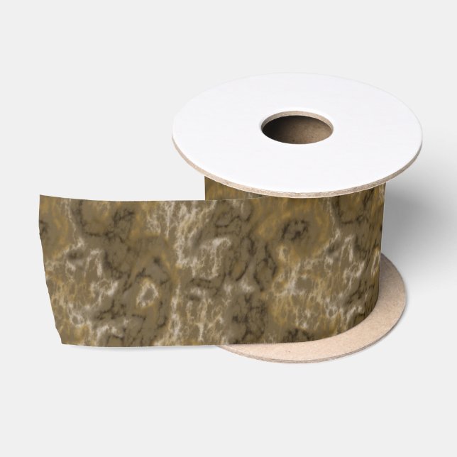 Ruban En Satin Olive Abstrait (Bobine)