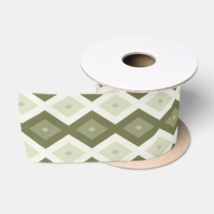 Ruban En Satin Olive Green Diamond