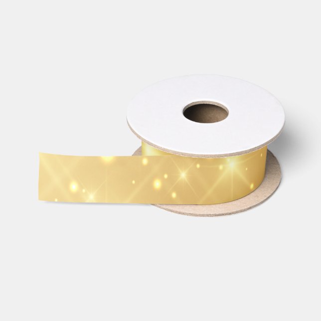 Ruban En Satin Or brillant (Bobine)