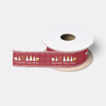 Or moderne et blanc ornements de Noël rouge