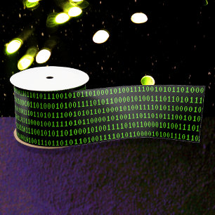 Ruban En Satin Ordinateur binaire un & codage zéro SciFi / Tech