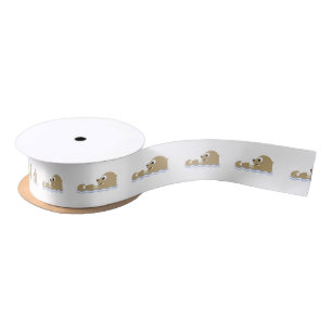 Ruban En Satin Otter flottante mignonne