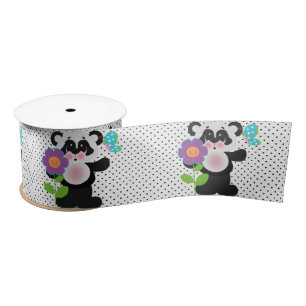 Ruban En Satin Ours panda adorable de coutume de bébé