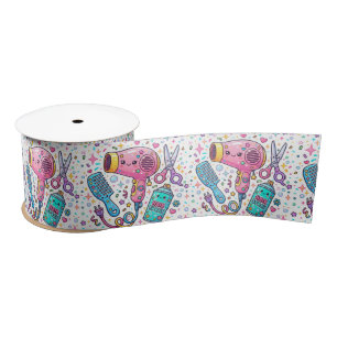 Ruban En Satin Outils de coiffure mignons dans le style d'art Kaw