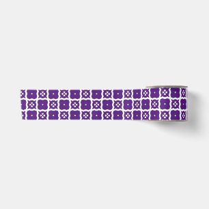 Ruban En Satin Pack de papier violet et blanc 401