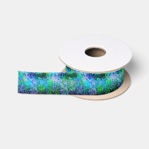Ruban En Satin Paillettes disco rétro colorées