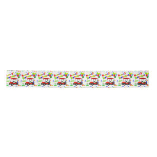 Ruban En Satin Papier cadeau garçon motif voiture de golf rouge 3