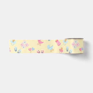 Ruban En Satin Papier d'emballage bébé Douces Commencements – Fin