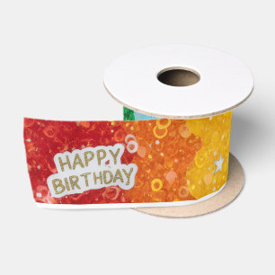 Ruban En Satin Papier d'emballage pour gâteau d'anniversaire arc-