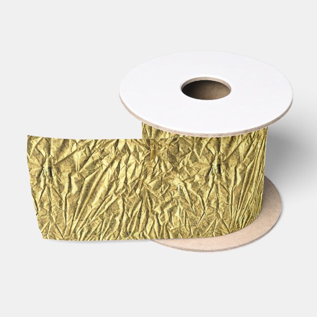 Ruban En Satin Papier doré (Bobine)