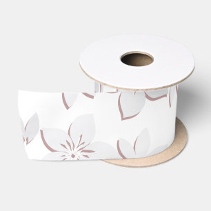 Ruban En Satin papier peint fleurs 1