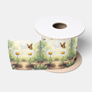 Ruban En Satin Papillon Monarque Livrant du Courrier