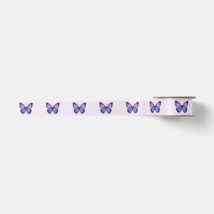 Ruban En Satin Papillon Violet Aquarelle Élégant