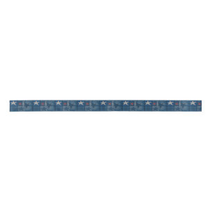 Ruban En Satin Paramètre Denim