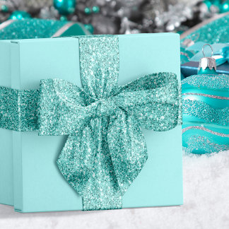 Ruban En Satin Parties scintillant Bleue Aqua Noël côtier