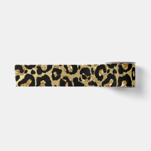 Ruban En Satin Parties scintillant or Poster de animal Empreinte