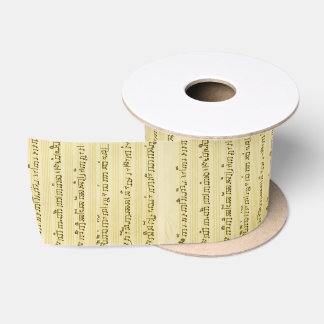 Ruban En Satin Partition manuscrite Chanson de musique ancienne i