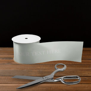 Ruban En Satin Pastel clair Turquoise Sage Vert Blanc