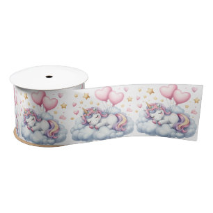 Ruban En Satin Pastel Unicorn