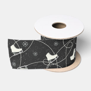 Ruban En Satin Patinage artistique sur presque noir