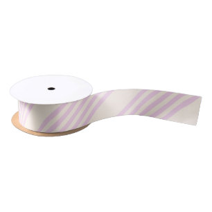 Ruban En Satin Peaches et crème cinq bandes motif