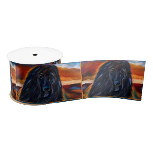Ruban En Satin Peinture artistique afghane Hound Kokopelli