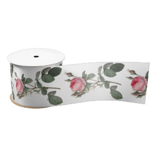Ruban En Satin Peinture vintage rose pâle