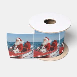 Ruban En Satin Père Noël livrant des cadeaux en vedette rapide