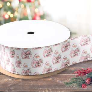 Ruban En Satin Père Noël Rose Noël